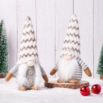 新しい北欧ぬいぐるみニットクリスマス装飾顔のない人形人形森老人ルドルフの装飾品
