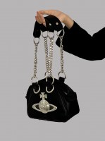 ボウリングバッグパンク湯たんぽショルダー脇の下バッグニッチレディースバッグ新しいチェーンバッグ