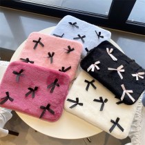 韓国インかわいい弓ぬいぐるみコンピュータ収納袋 11/13/15 インチラップトップライナーバッグ女性のための