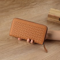 本革 長財布 レディース 小銭入れ 織り柄 マルチカード入れ 第一層 牛革 クラッチバッグ 女性用