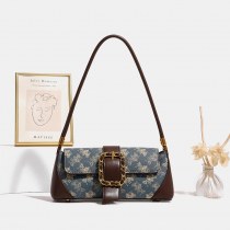 女性のための多用途の人気のハイエンドレトロバゲットバッグ 2024 新しいニッチ多用途シングルショルダー脇の下バッグ