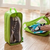 シューズバッグ、ポータブル出張靴とスリッパ収納ボックス、ホーム寮靴コンパートメント整理シューズバッグ