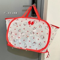インガールハート漫画 KT 猫折りたたみ収納ハンギングバッグ汚れた衣類収納バスケットランドリーバスケット汚れた衣類バスケットハンギングバッグ
