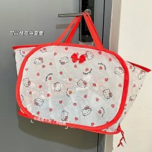 インガールハート漫画 KT 猫折りたたみ収納ハンギングバッグ汚れた衣類収納バスケットランドリーバスケット汚れた衣類バスケットハンギングバッグ