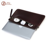 iPadコンピュータ収納バッグは、14.2インチMacBookコンピュータバッグ、クレイジーホースレザータブレットコンピュータノートブックに適しています。