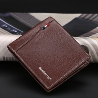 バレルリー 財布 メンズ 横型 一つ折り 小さい財布 おしゃれ オープン小銭入れ ショート 極薄 財布 バッグ