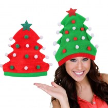新しいクリスマスツリー帽子クリエイティブクリスマス帽子ホリデーパーティーエルフ帽子クリスマス帽子卸売