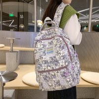 男性と女性のためのバックパック、新しい韓国語バージョン、中学生と高校生の大学生のランドセル、ファッショナブルでトレンディな若者のレジャー旅行バックパック