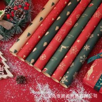 新しいクリスマス包装紙クリスマスギフトギフト包装誕生日祭りの花花束包装メーカー卸売