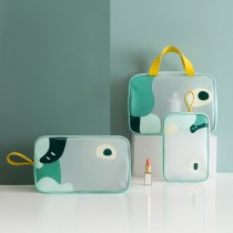 TPU 化粧品バッグポータブルハンドバッグ収納バスアメニティトラベルセット