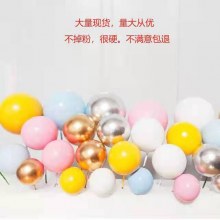 ケーキデコレーションインサートゴールドボールシルバーボールカラーフォームボールマカロンカラーダイヤモンドケーキデコレーション