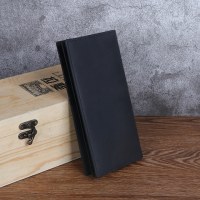 耐磁性クレイジーホースレザー メンズ財布 本革 ロングスーツバッグ 第一層牛革