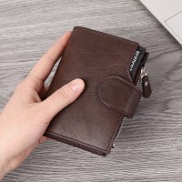 2024 新しいビジネスメンズショートウォレット大容量マルチカードスロット財布クレジットカードバッグ