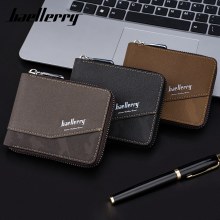 メンズ財布ショートBaellerry新しいヨーロッパとアメリカンスタイルの財布横型ジッパーバッグ