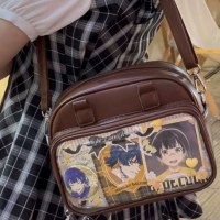ビッグマン痛みバッグカジュアルワンショルダークロスボディバックパック日本の女子学生多用途アニメアニメーション痛み