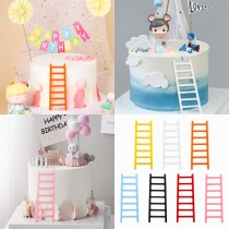 インターネット有名人インスタイル多目的カラフルな小さなはしごはしご階段誕生日ケーキデザートベーキングデコレーションプラグインオーナメント