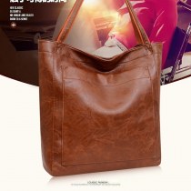 レトロワックスレザー シンプル 万能 ハンドバッグ 通勤 レディースバッグ ショルダーバッグ クロスボディバッグ