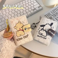 パチャドッグ 大容量 マルチカードスロット カードバッグ ミニ かわいい オールインワンバッグ 名刺入れ IDカード 運転免許証カードホルダー 女性用