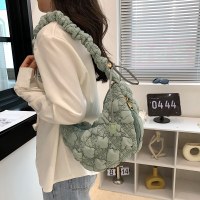 ニッチ韓国プリーツクラウドバッグイン多用途バブル脇の下バッグダウンジャケットバッグワンショルダークロスボディ餃子バッグ