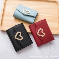 バッグの女性の財布 2021 新三つ折り愛小銭入れ外国貿易小さなバッグの女性のクラッチ