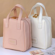 高見えシェル化粧品バッグ、携帯用旅行化粧品、大容量収納バッグ、防水トイレタリーバッグ