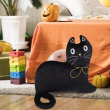 新しいハロウィン黒猫枕ホームソファベッドクッション装飾パーティー雰囲気小道具