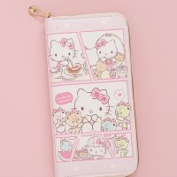 新鮮な和風かわいい子猫レディース財布女の子財布ロングジッパーテクスチャ学生カードホルダー 2024 新しいスタイル