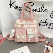 小さな新鮮なレディースバッグ学生ショルダー大容量クラスバッグポータブル家庭教師バッグシングルショルダーハンドバッグクロスボディ多目的