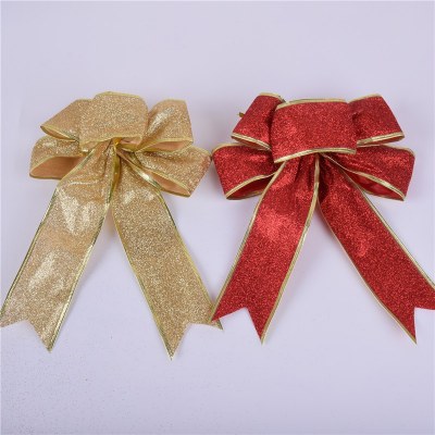 クリスマスデコレーションゴールドピンクリボンDIY手作りガーランド素材クリスマスツリーデコレーション手書きリボン