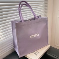 高校生クラスのショルダートートバッグ女性のための新しいファッション多用途大容量ポータブルキャンバス通勤バッグ