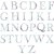镭射银A-Z26盒子字母