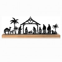 クリスマス シーンの装飾、黒の洗礼の装飾品、誕生日の吊り下げ装飾品、シルエット、キリスト降誕のセット、クリスマス パーティー