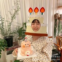 INS スタイルクリエイティブ面白いパーティーフェスティバル写真装飾小道具ヘッドバンド不織布誕生日記念装飾マスク