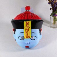 小さなゾンビマスクを拾いました清朝のベビードールマスクゴーストボーイハロウィン面白いマスク
