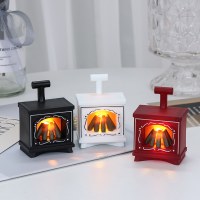 LEDミニライトエミッティング小さな暖炉人形の家クリエイティブホームデコレーションオーナメント電子キャンドルライト