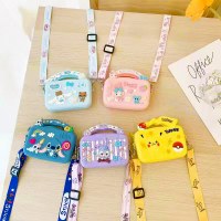 クリエイティブ子供の小銭入れ小さな正方形バッグシリコンクロスボディバッグアボカドパイナップルイチゴ恐竜ガールハンドバッグバッグ
