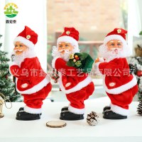電気サンタのお尻おかしい音楽動くお尻窓の装飾クリスマスギフト子供のギフトのおもちゃ