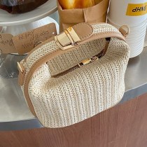新しいわら編みの小さなバッグの女性のカジュアルファッションショルダークロスボディバッグハンドバッグ