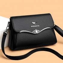 2024 リアルソフトレザーレディースバッグ新韓国ファッション女性のショルダークロスボディバッグ大容量中年 ママバッグ 外国貿易