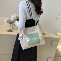 大容量 ストローバッグ 編み込み 通勤 トートバッグ カジュアル 大きめバッグ レディース 2024 新大学生クラス ショルダー