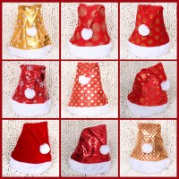 クリスマス装飾用品大人子供帽子パーティー用品パーティー子供漫画デカールクリスマス帽子卸売