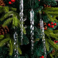 透明クリスマスアイスコーン装飾アイスバーシミュレーションつららぶら下げ装飾品クリエイティブクリスマスツリーネジアイスペンダント