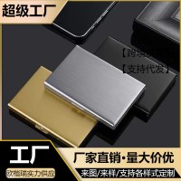 ステンレススチールカードホルダー、お父さん用の耐磁性と盗難防止財布、ミニブックレット、シルバーチップバッグ、カードホルダー、男性と女性のための2023新しいスタイル