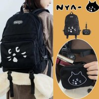 トレンディなブランドの大容量アウトドア黒猫貿易中学生と大学生のコンピュータバッグビジネスバックパックスクールバッグ