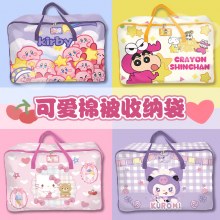 キルト収納袋、ホームパッキングバッグ、衣類仕分け、防湿引っ越し荷物、キルトバッグ、大容量、漫画女性