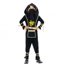 ハロウィーンコスプレチルドレンズニンジャ服のパフォーマンスcos衣類samurai ninja服
