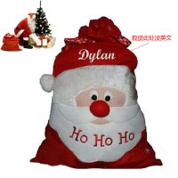 新しい大きなクリスマス ギフト バッグ ベルベット ロープ バッグ サンタ クロースのふりをして小道具クリスマス ギフト