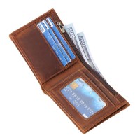 メンズレトロ本革財布ウォレットシルバーバッグバッグカードホルダーカードホルダークレイジーホースレザージッパーバッグ肥厚大容量