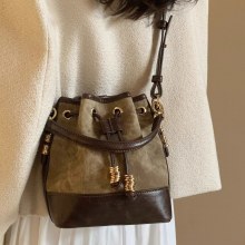 バケットバッグレディース2024秋冬新作巾着ハンドバッグ