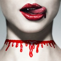 ハロウィン手作りクリエイティブプラスチックブラッドネックレスマスカレード出血レッドネックレスパーティー用品